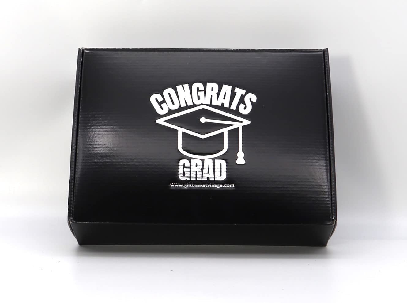 Gift Basket Village - Congrats Grad Deluxe Gift Box: Premium Gourmet Snacks, Soft Plush & Sweet Treats | Handcrafted in USA | Perfect Graduation Gift for Students, Friends & Family | Ideal for Graduation Parties, Celebrations & Thank You Gifts