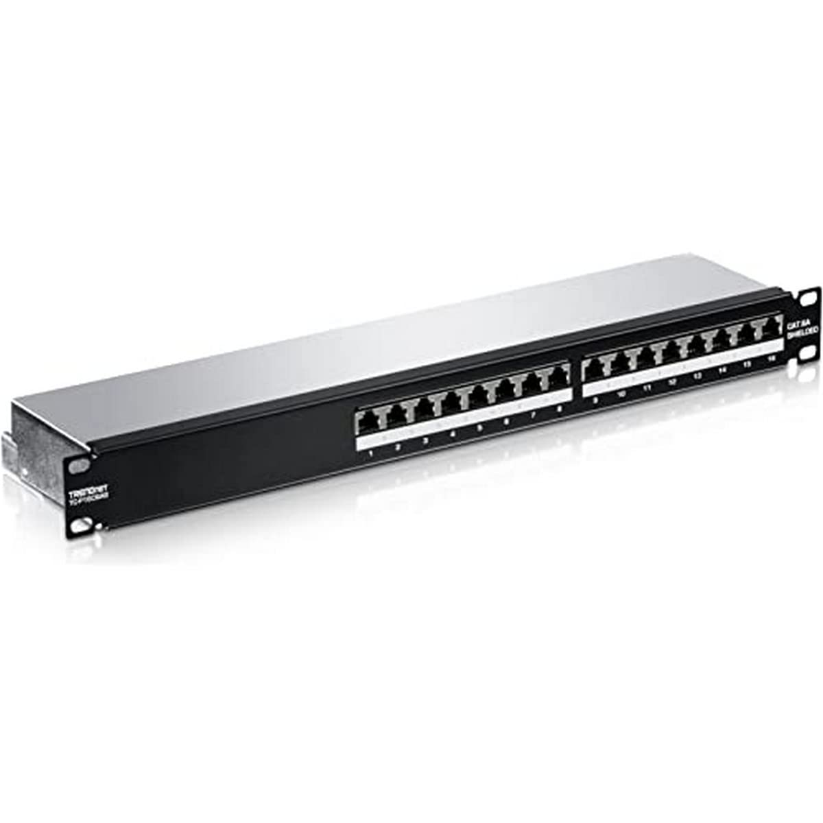 TRENDnet 16-Port Cat6A Shielded Patch Panel, TC-P16C6AS - 1U 19