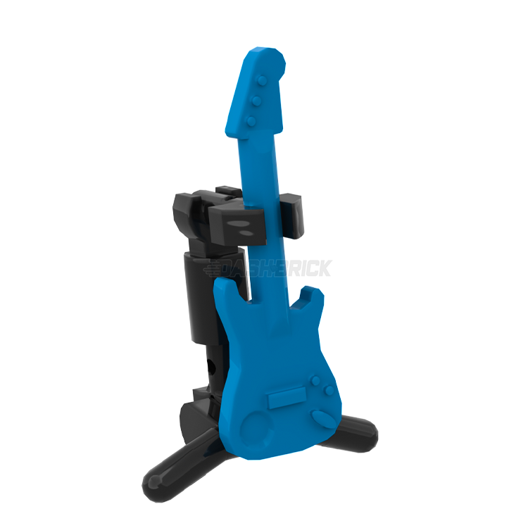 LEGO Guitar Stand for LEGO Bricks - MiniMOC Music Equipment Accessory | Perfect for LEGO Displays, Band Setups & Music Room Decor