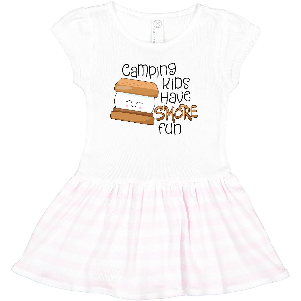 Inktastic Camping Kids Have More Fun Toddler Dress - Cute & Comfortable Printed Cotton Dress for Toddler Girls, Perfect for Outdoor Adventures, Family Camping Trips & Playdates