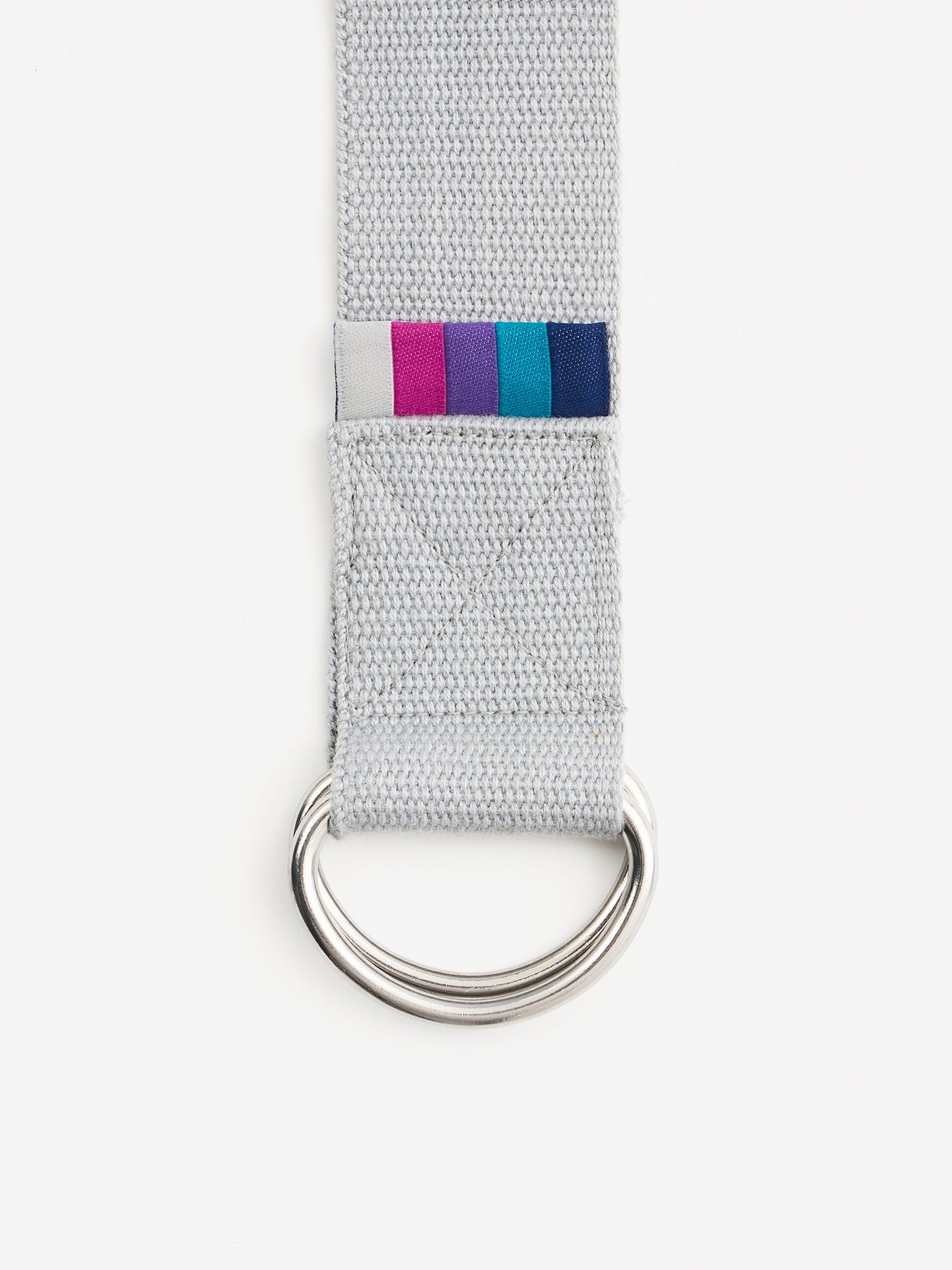 Organic Cotton D-Ring Yoga Belt for Stretching & Flexibility | Premium Yoga Accessory for Home & Studio Practice | Eco-Friendly & Comfortable