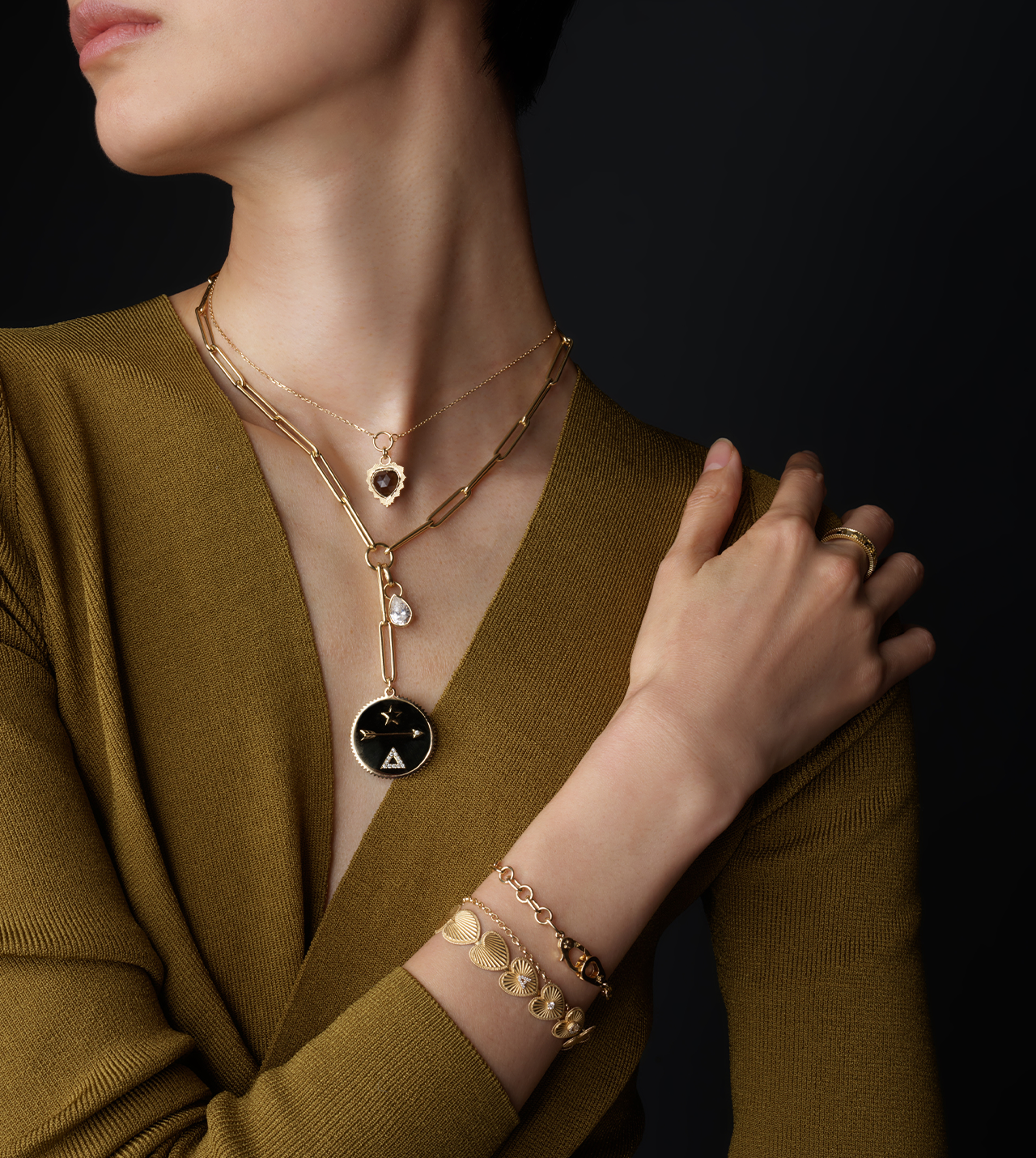 Custom Heart Token Pave Block Bracelet - Elegant Love Jewelry for Women, Perfect for Valentine's Day, Anniversary & Romantic Gifts | Ideal for Date Nights, Proposals & Special Occasions