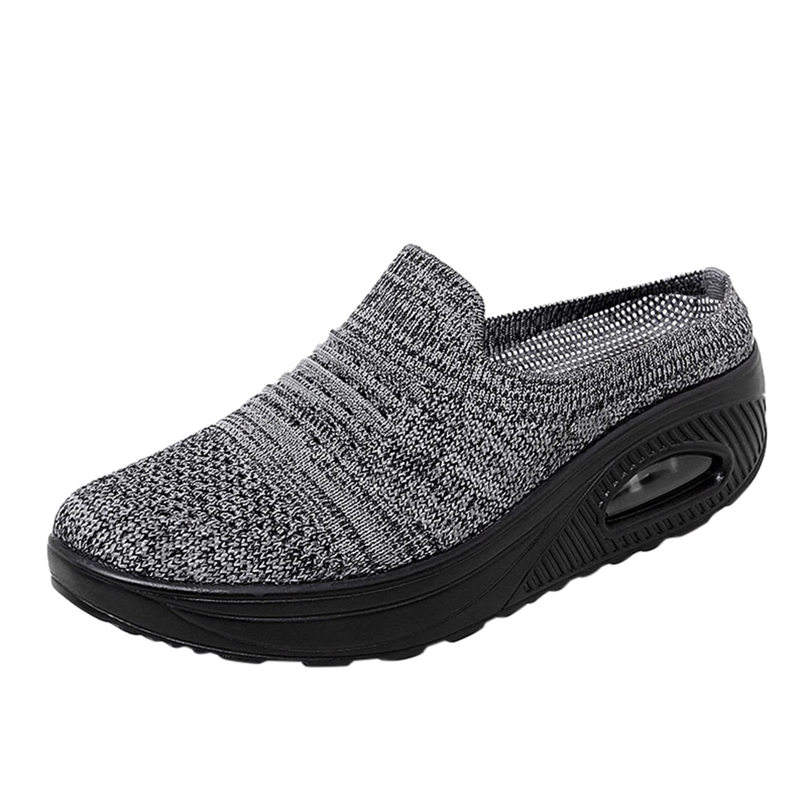 Breathable Women's Lace Up Casual Shoes with Thick Sole - Comfortable Unisex Flat Shoes for Walking, Work & Everyday Wear