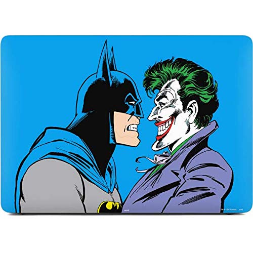 Officially Licensed Warner Bros Batman vs Joker Laptop Skin for MacBook Air 13-inch Retina (2018-2019) | Blue Background Design | Protective Decal Sticker | Perfect for School, Work & Travel