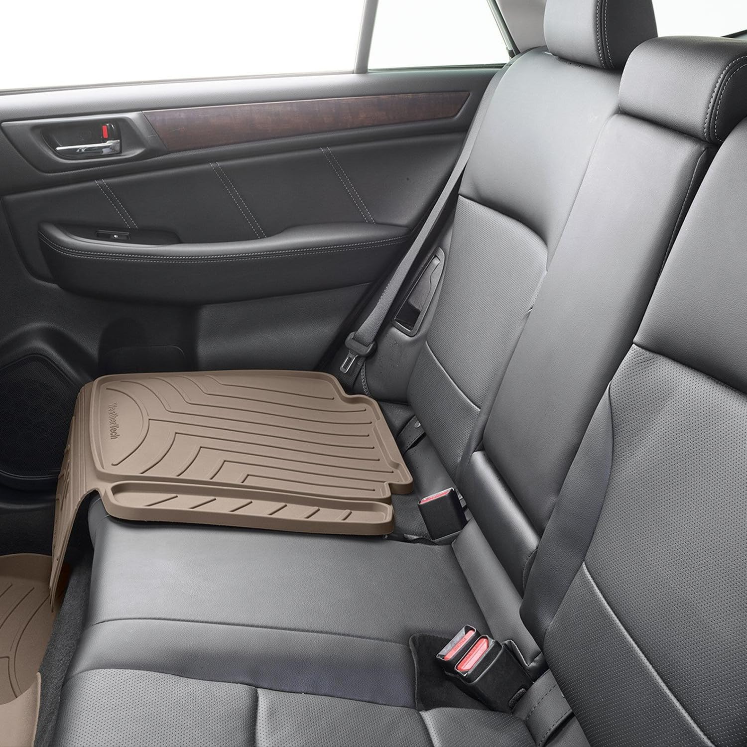 WeatherTech Child Car Seat Protector - Heavy Duty Tan Mat for Cars, SUVs & Minivans | Waterproof & Non-Slip Backing | Protects Leather & Cloth Seats from Spills, Scratches & Wear | Perfect for Family Road Trips & Daily Commutes