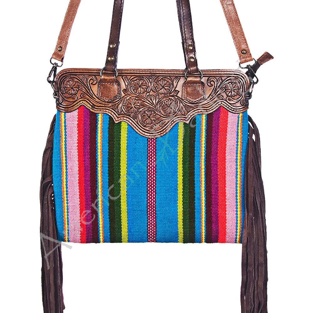 American Darling Handcrafted Leather Conceal and Carry Crossbody Purse with Hidden Compartment | Perfect for Everyday Use, Travel & Personal Safety