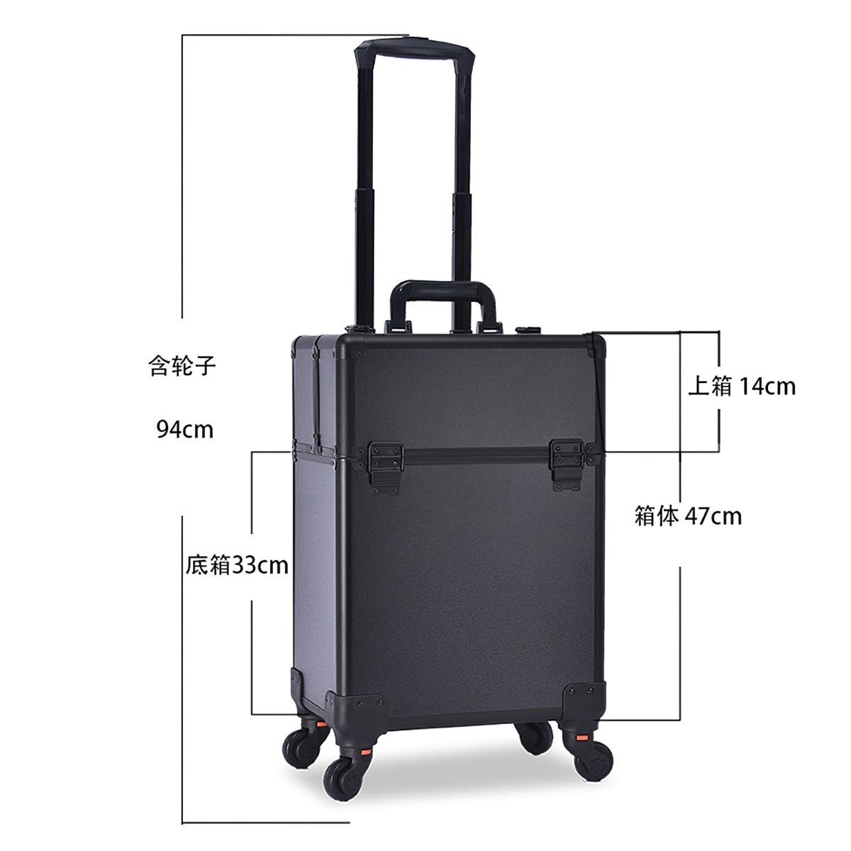 3551 Professional Makeup Case - Waterproof Cosmetic Organizer with Mirror for Travel & Home Storage | Perfect for Makeup Artists & Beauty Enthusiasts