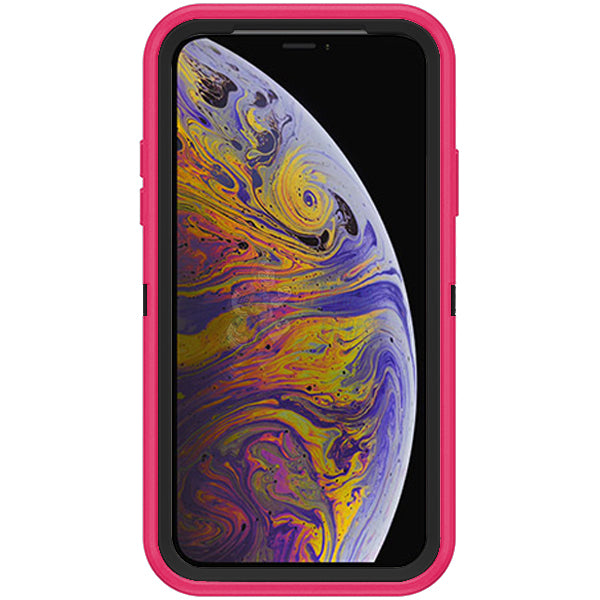 iPhone XS Max Shockproof Defender Case Cover - Heavy Duty Protection, Hot Pink | Perfect for Outdoor, Travel & Daily Use