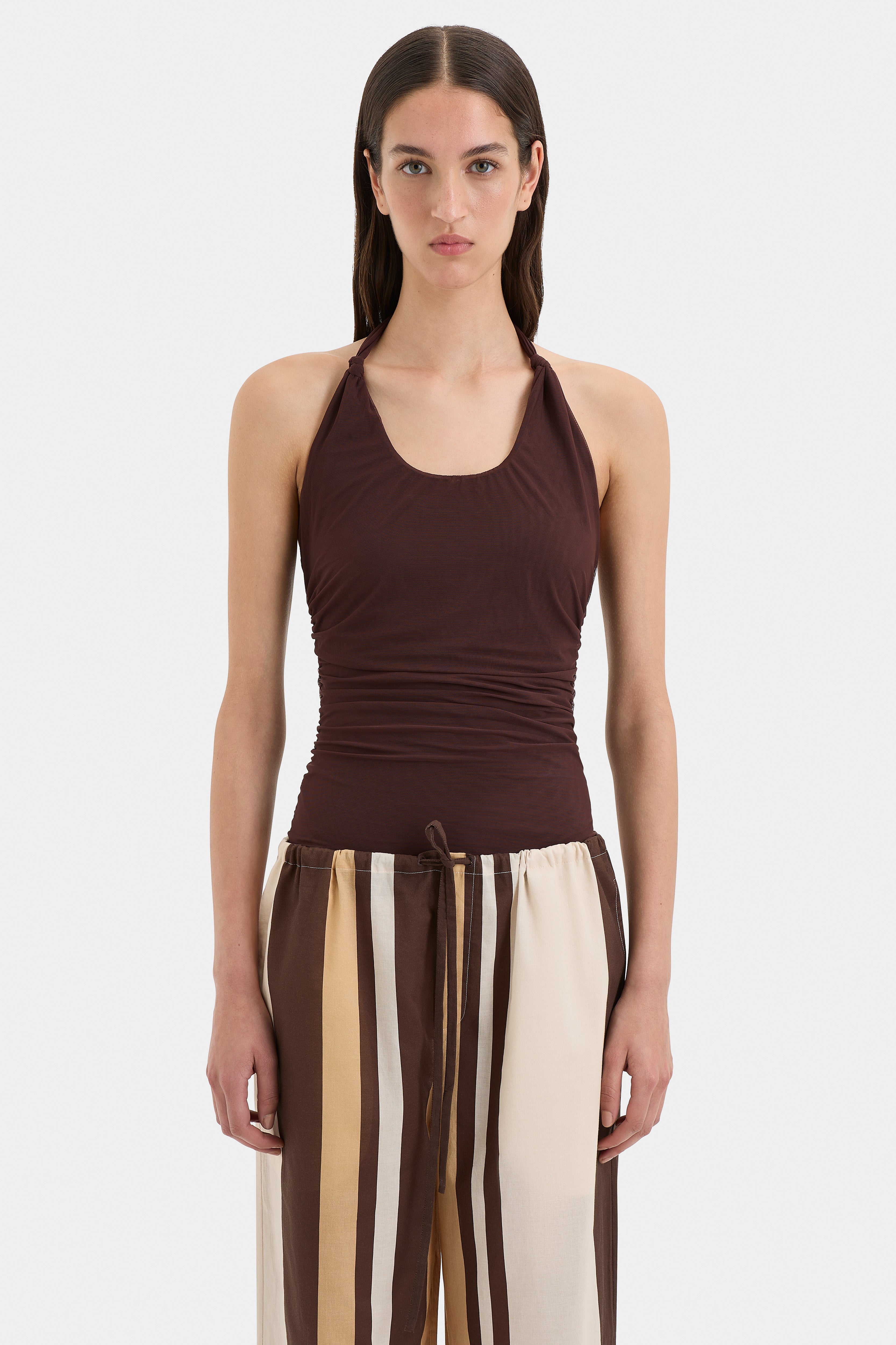 Jacques Knot Top Women's Fashion Blouse - Stylish & Comfortable for Casual Outings & Office Wear