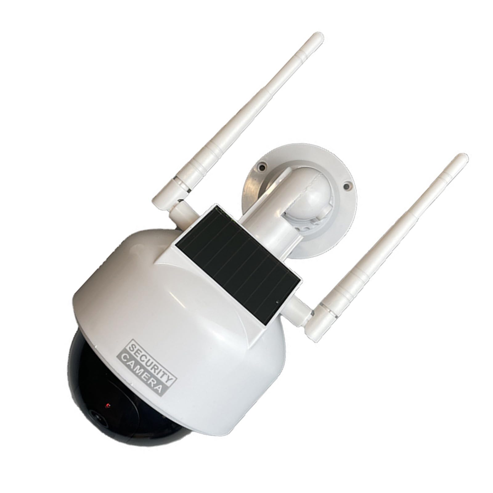 Realistic Fake Security Camera with LED Light - Nighttime Deterrent for Home & Business Security | Indoor/Outdoor Use for Porch, Garage, Office & Storefront