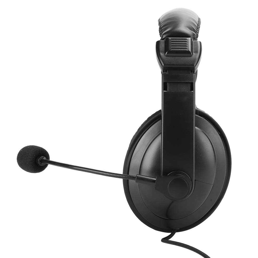 Topiky Professional Over-Ear Walkie Talkie Headset with Noise Cancelling Mic & PTT Button - Wired RF Communication Headset for Military, Security & Outdoor Use - Black
