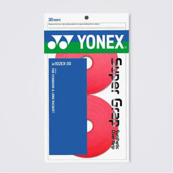Yonex AC102EX 30 Super Grap Roll Racket Overgrip (30 Wraps) - Premium Tennis Grip for Better Control & Comfort - Perfect for Tennis, Badminton & Squash Players
