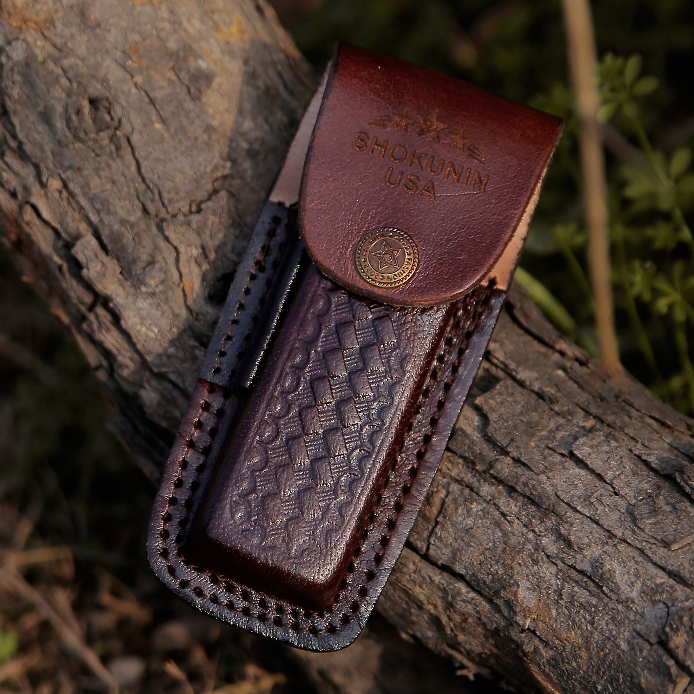 Premium Handcrafted Pocket Knife with Exotic Bull Horn Handle & Leather Sheath - Custom Engraving Available - Perfect for Camping, Hunting, and Outdoor Adventures