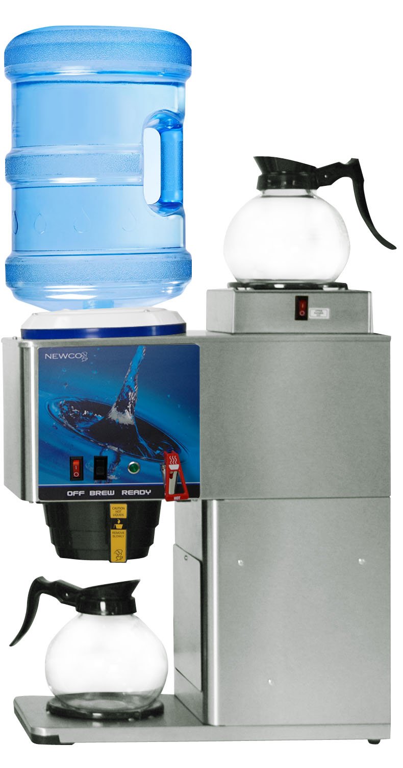 Newco KB-2F Commercial Bottled Water Coffee Maker with Faucet - Perfect for Offices, Cafes, and Restaurants
