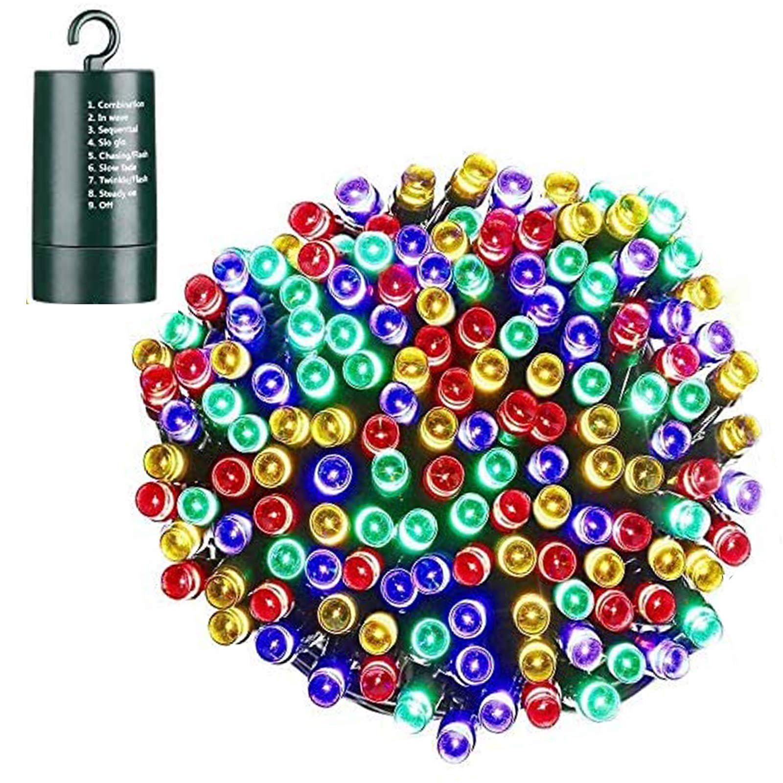 Lomotech 66ft 200 LED Battery Operated Christmas Lights - Waterproof Fairy String Lights with 8 Modes & Timer for Indoor/Outdoor Holiday Decor - Perfect for Home, Garden, Party, Patio & Christmas Tree (Multicolor) | Create Festive Atmosphere for Xmas, Weddings & Special Events