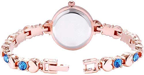 Niyati Nx Analog Blue Diamond Studded Rose Gold Chain Strap Women's Watch - Elegant Fashion Accessory for Parties, Weddings & Daily Wear