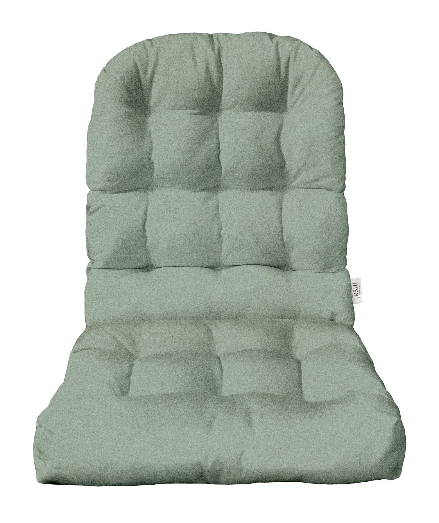 Sunbrella Cast Greens & Blues Tufted Adirondack Chair Cushion - Waterproof Outdoor Patio Furniture Cushion for Deck, Poolside & Garden Relaxation