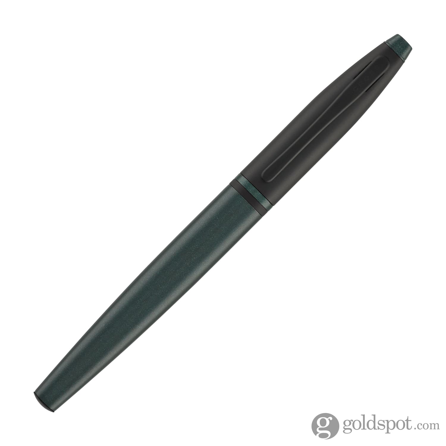 Premium Matte Green & Grey Cross Calais Fountain Pen Set - Fine Point Nib for Smooth Writing - Ideal for Office, School & Gift Giving