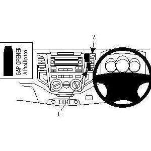 ClicOn No Holes Center Dash Mount for Toyota HiLux 2010-2011 | Secure Phone Holder for Off-Road & Daily Driving