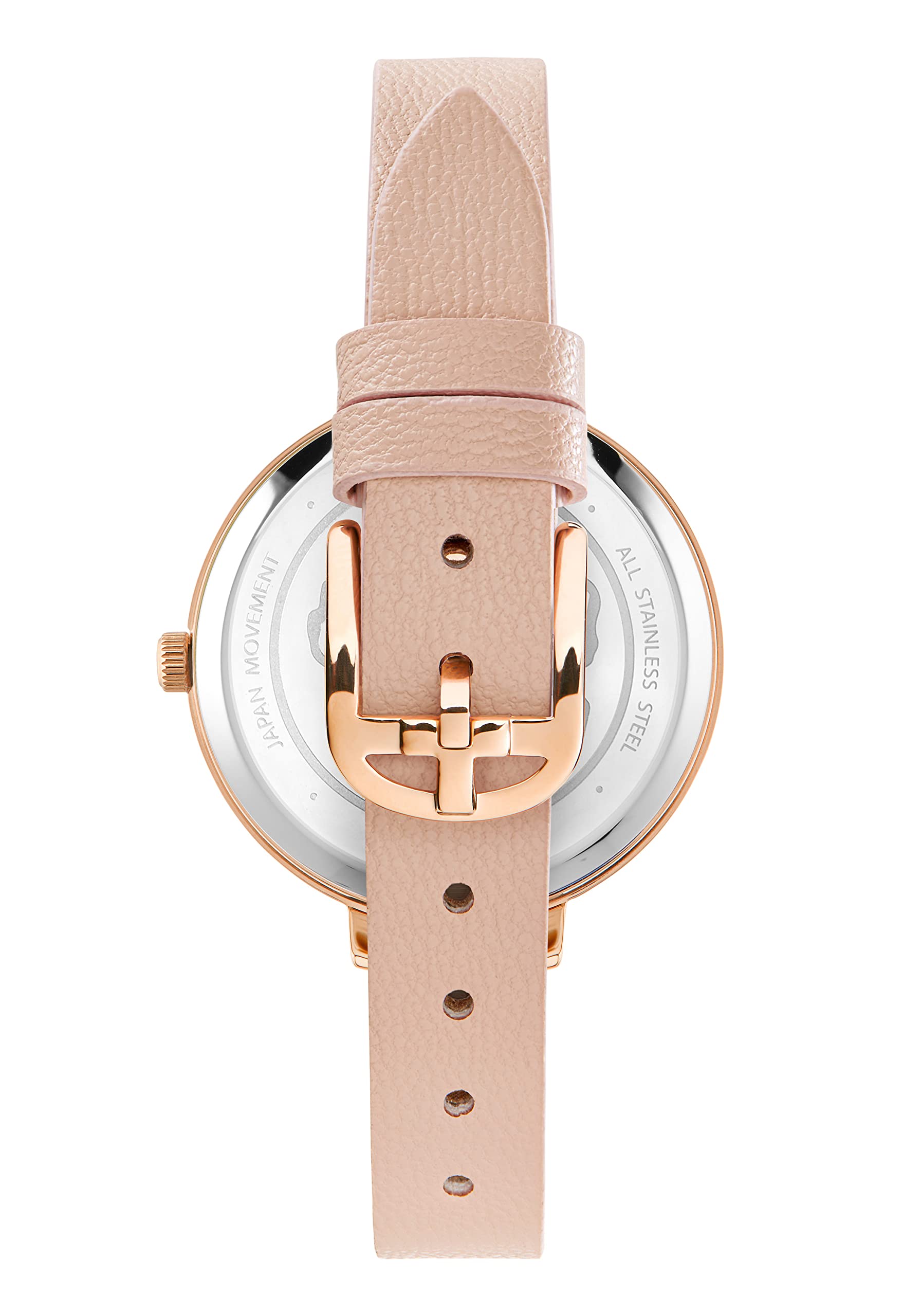 Ted Baker Women's Pink Vegan Leather Strap Watch BKPDSS3019I - Elegant Fashion Timepiece for Office, Date Night & Special Occasions