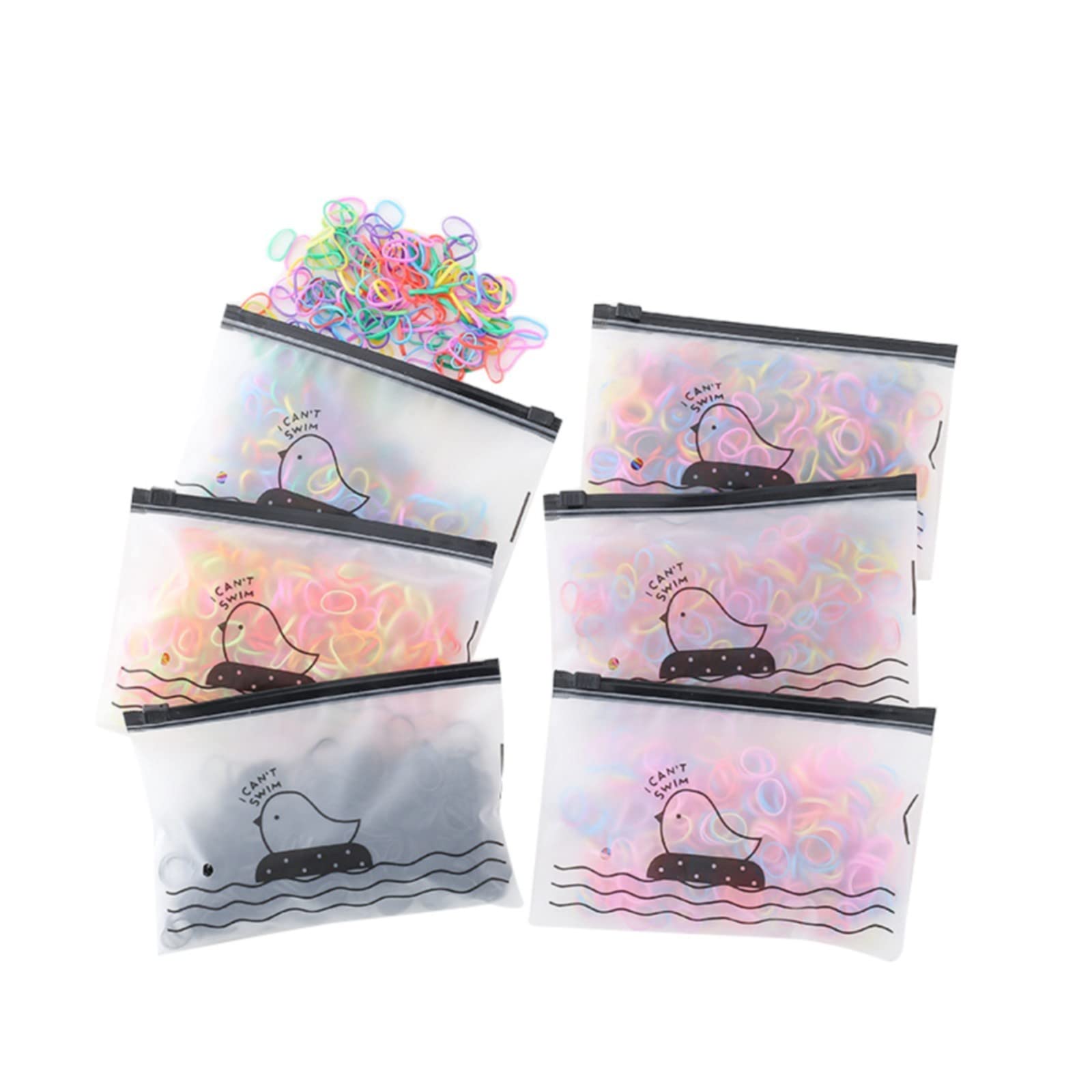 1500 Pcs Mini Rubber Bands for Hair - Soft Elastic Hair Ties for Kids Braids, Wedding Hairstyles & Hair Accessories - Tiny Silicone Hair Rings for Braiding, Ponytails & Hair Holders (One Size) - Perfect for School, Parties & Daily Hair Styling