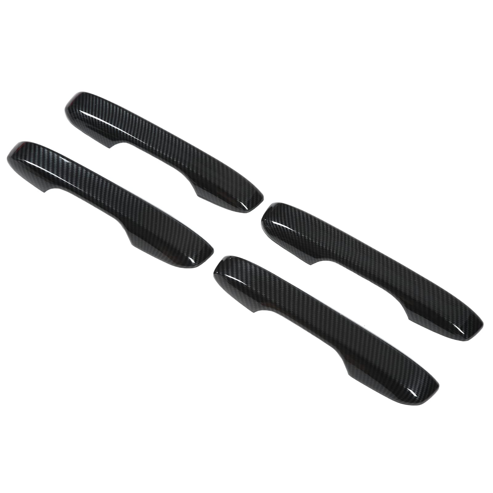 Aramox 4Pcs Carbon Fiber Exterior Door Handle Cover for 2022 Honda Civic 11th Gen - ABS Stylish Replacement Outside Door Handle Trim - Perfect for Car Protection & Customization