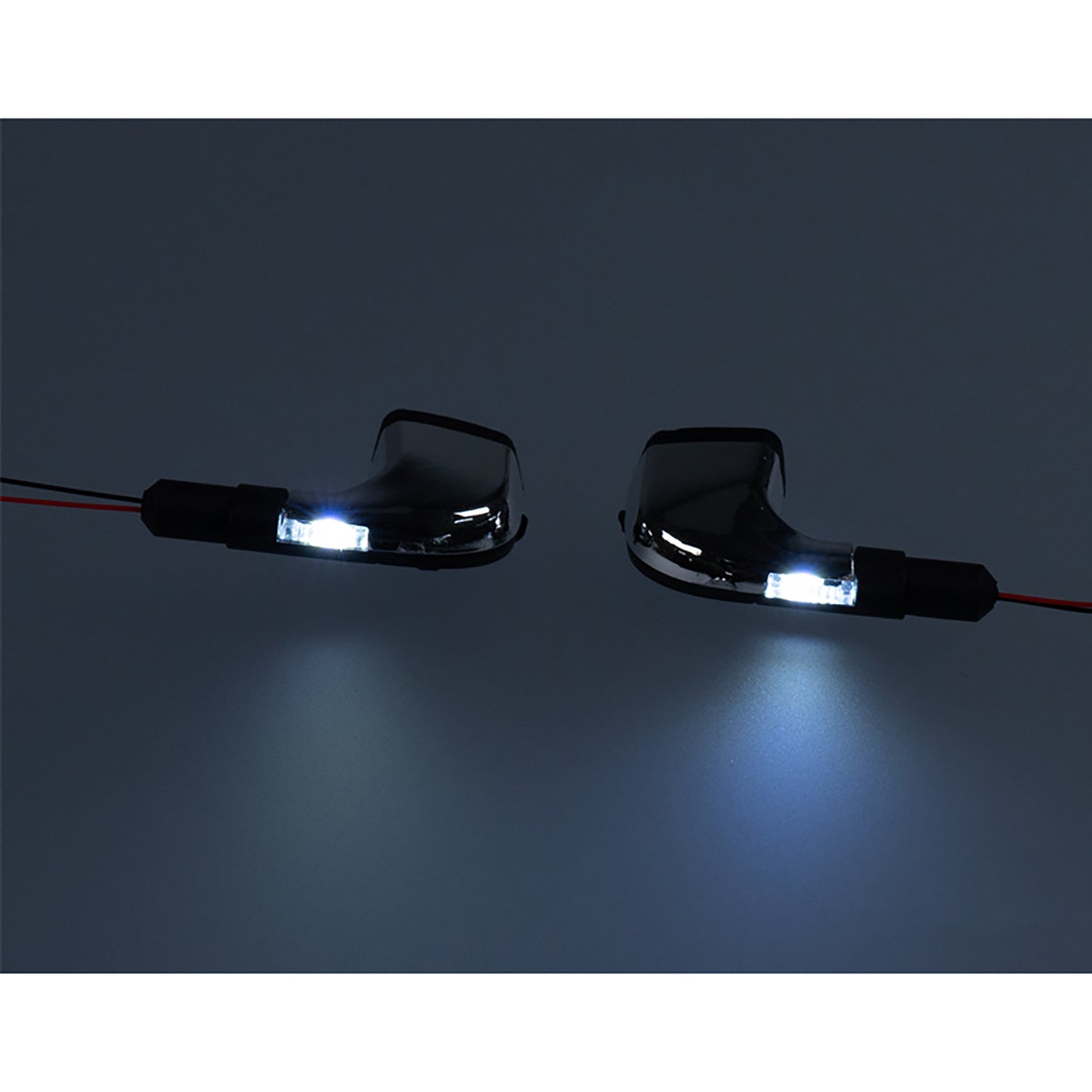 3V LED Plastic Electronic Rearview Mirror for TAMIYA 3363 1/14 RC Tractor Truck 56348 - DIY Upgrade Part for Radio Controlled Lorry Model | Perfect for RC Car Enthusiasts & Scale Model Builders