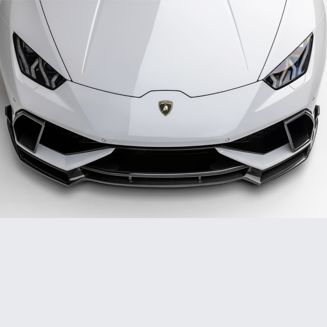 Lamborghini Huracan LP610 Mondiale Edition Carbon Fiber Front Bumper Spoiler - High-Performance Aerodynamic Upgrade for Track & Street Racing