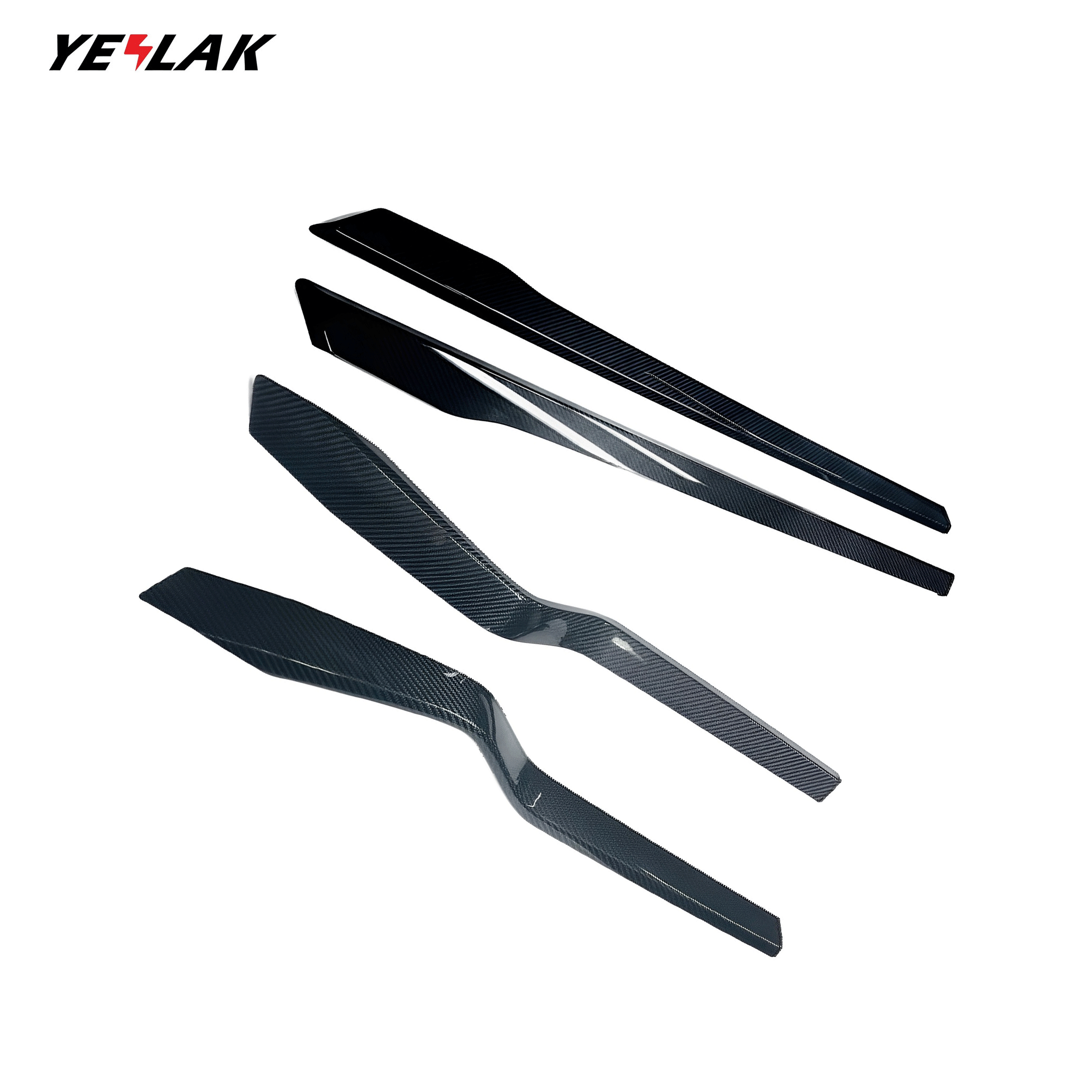 Premium Real Carbon Fiber Door Trims for Tesla Model X (2015-2021 Pre-Refresh) - Lightweight & Durable Interior Upgrade for Luxury Car Accessories & Customization
