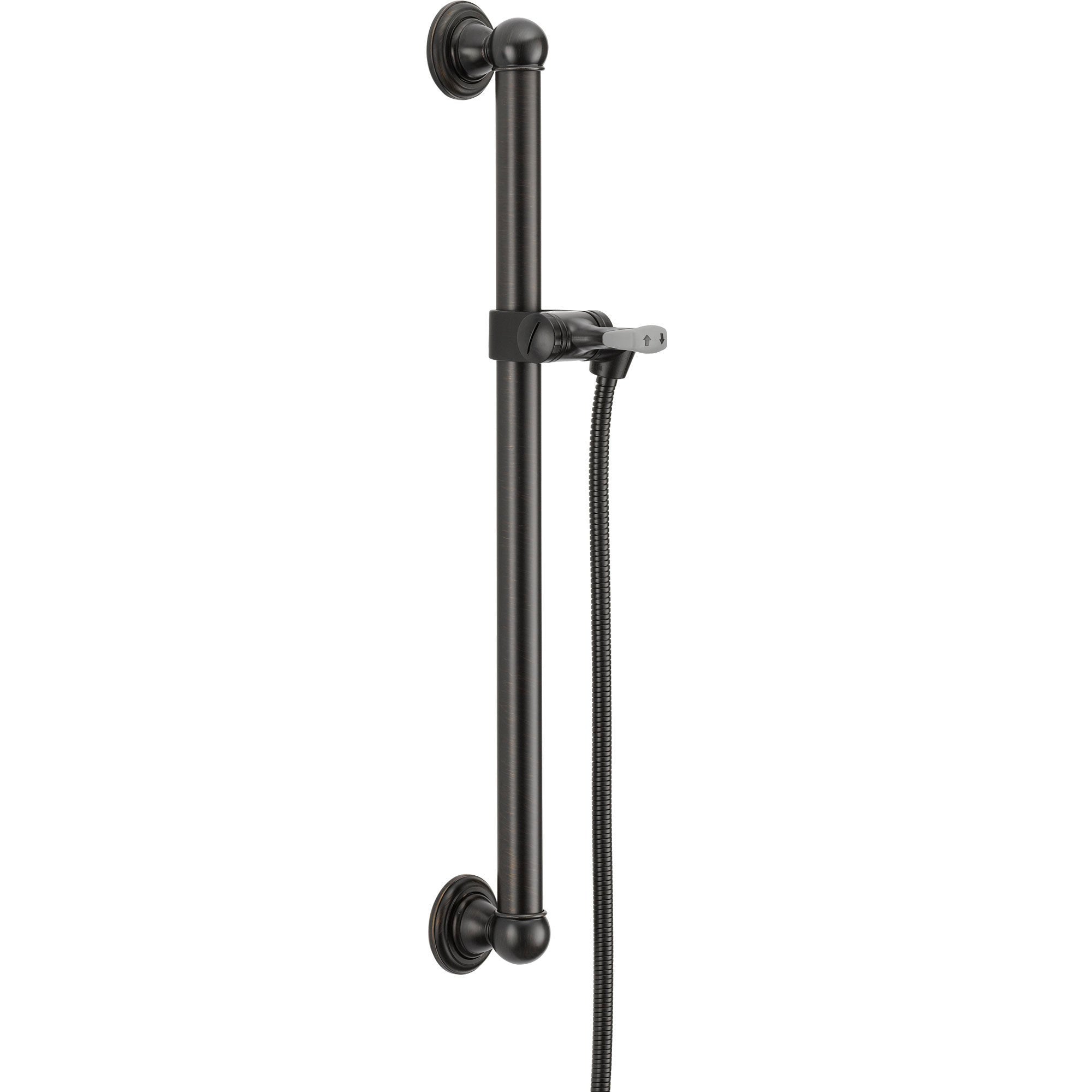 Delta 24 Venetian Bronze Adjustable Grab Bar Hand Shower Holder Assembly 561206 - Bathroom Safety & Accessibility Solution for Seniors and Disabled