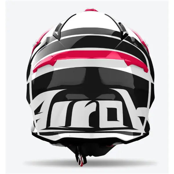 Airoh Aviator Ace 2 Motorcycle Helmet - Gloss Red Full Face Helmet for Street Bike & Cruiser Riding - DOT & ECE Certified Safety Gear for Men & Women