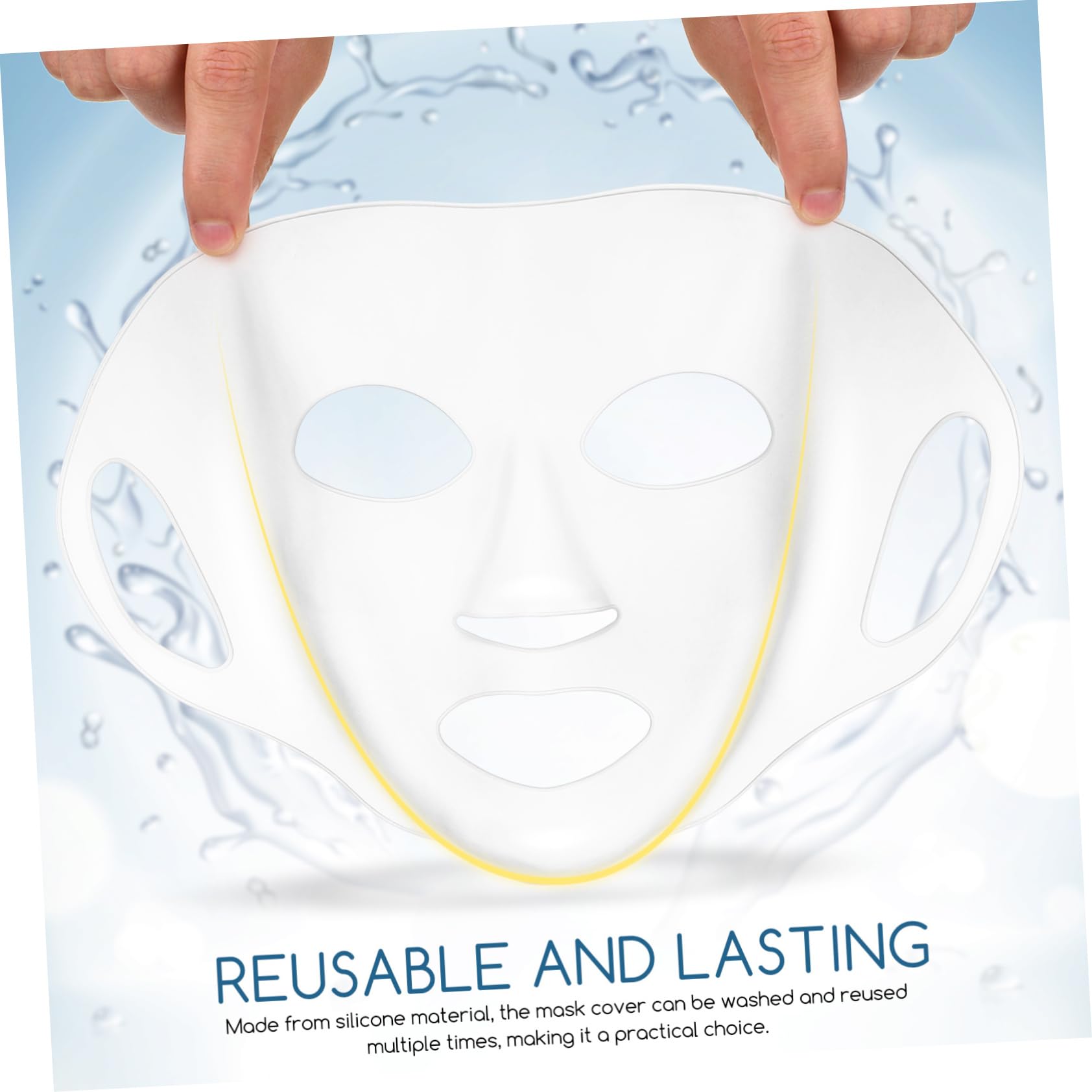 Reusable Silicone Face Mask Cover for Moisturizing & Steam Therapy - Perfect for Spa, Skincare & Beauty Treatments at Home
