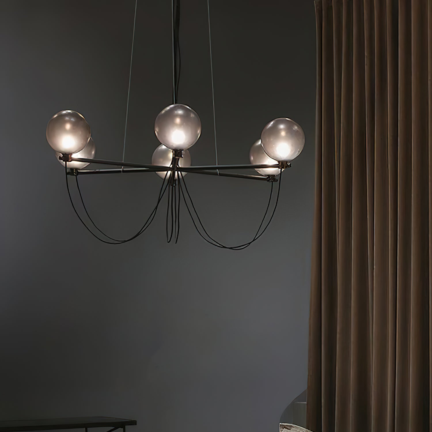 Bagnoregio Chandelier - Elegant Crystal Ceiling Light Fixture for Dining Room, Living Room & Bedroom Decor