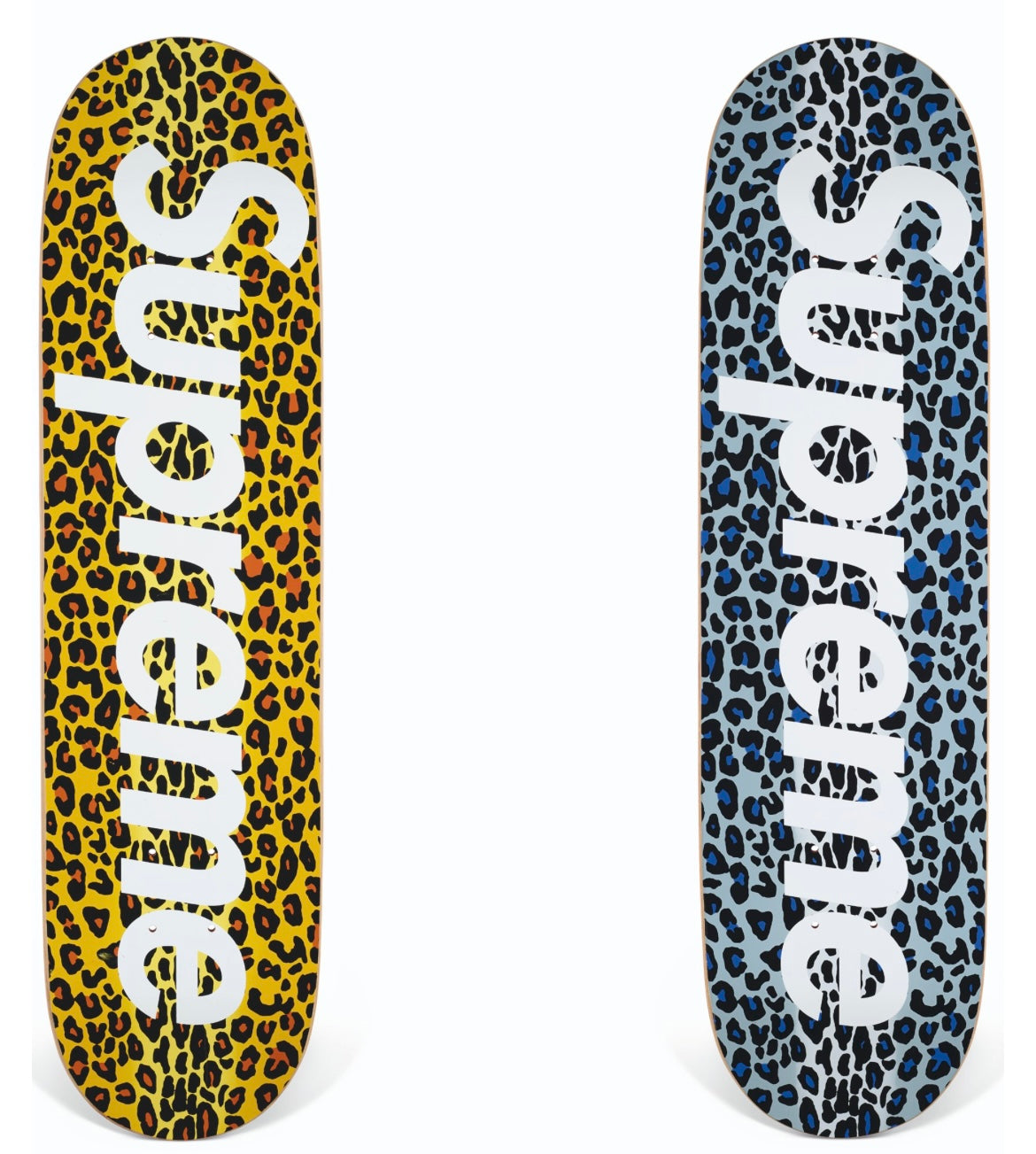 Supreme Leopard Print Skateboard Deck - High Performance Skateboard for Street & Park Riding - Perfect for Skaters & Collectors