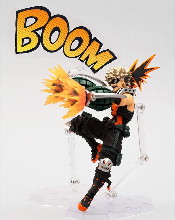 Amazing Yamaguchi Revoltech Action Figure - Katsuki Bakugo from My Hero Academia - Highly Articulated Collectible for Anime Fans & Display - Perfect for Cosplay, Gift Giving & Anime Collections
