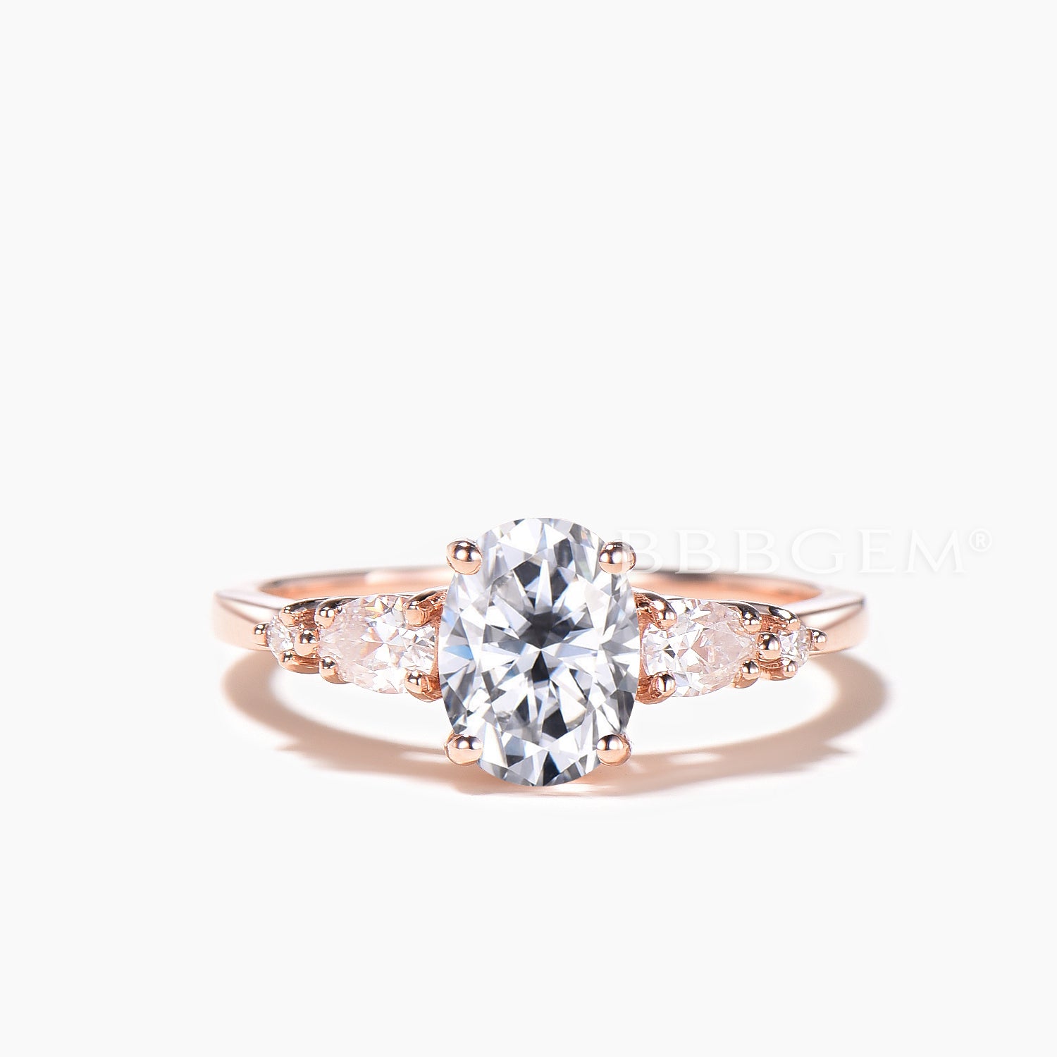 1.5CT Oval Cut Moissanite Engagement Ring Enhancer Bridal Set - Elegant Wedding Band for Brides & Anniversary Gifts - Perfect for Proposals, Vows Renewal & Special Occasions