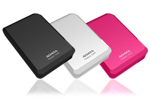ADATA CH11 1TB USB 3.0 External Portable Hard Drive - High-Speed Data Storage for PC, Mac, Laptop - White (ACH11-1TU3-CWH) - Perfect for Backup, Gaming, Movies & Office Work