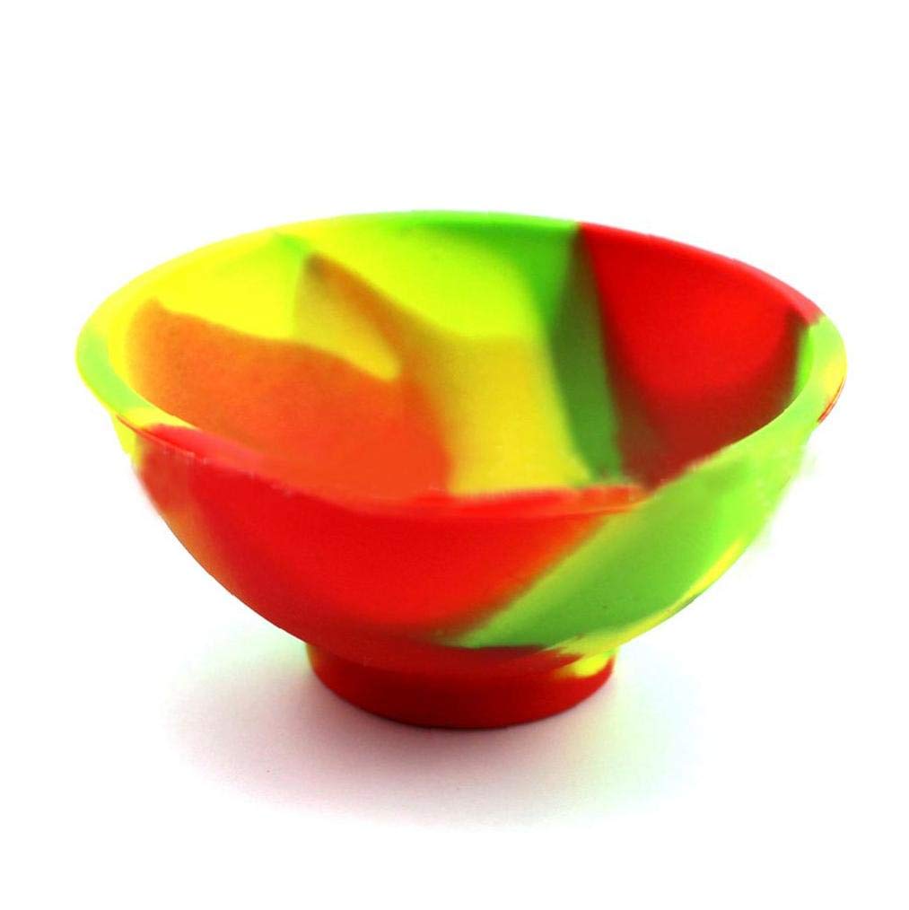 Newin Star Mini Silicone Pinch Bocce Bowls - Reusable Multicolor Snack Bowls for Salsa, Appetizers, Nuts & Candy - Perfect for Parties, Picnics & Home Snacking