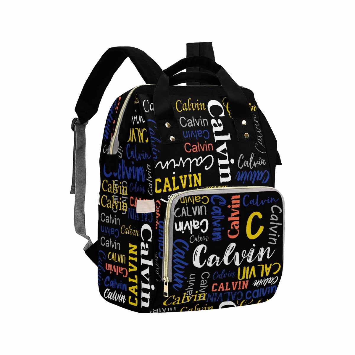 Custom Personalized Diaper Backpack with Name & Logo - Black Maternity Nursing Bag for Moms, Fashionable Baby Diaper Shoulder Bag, Casual Daypack & Travel Backpack for Mother's Day Gifts | Perfect for Nursing, Daycare, Travel & Everyday Use