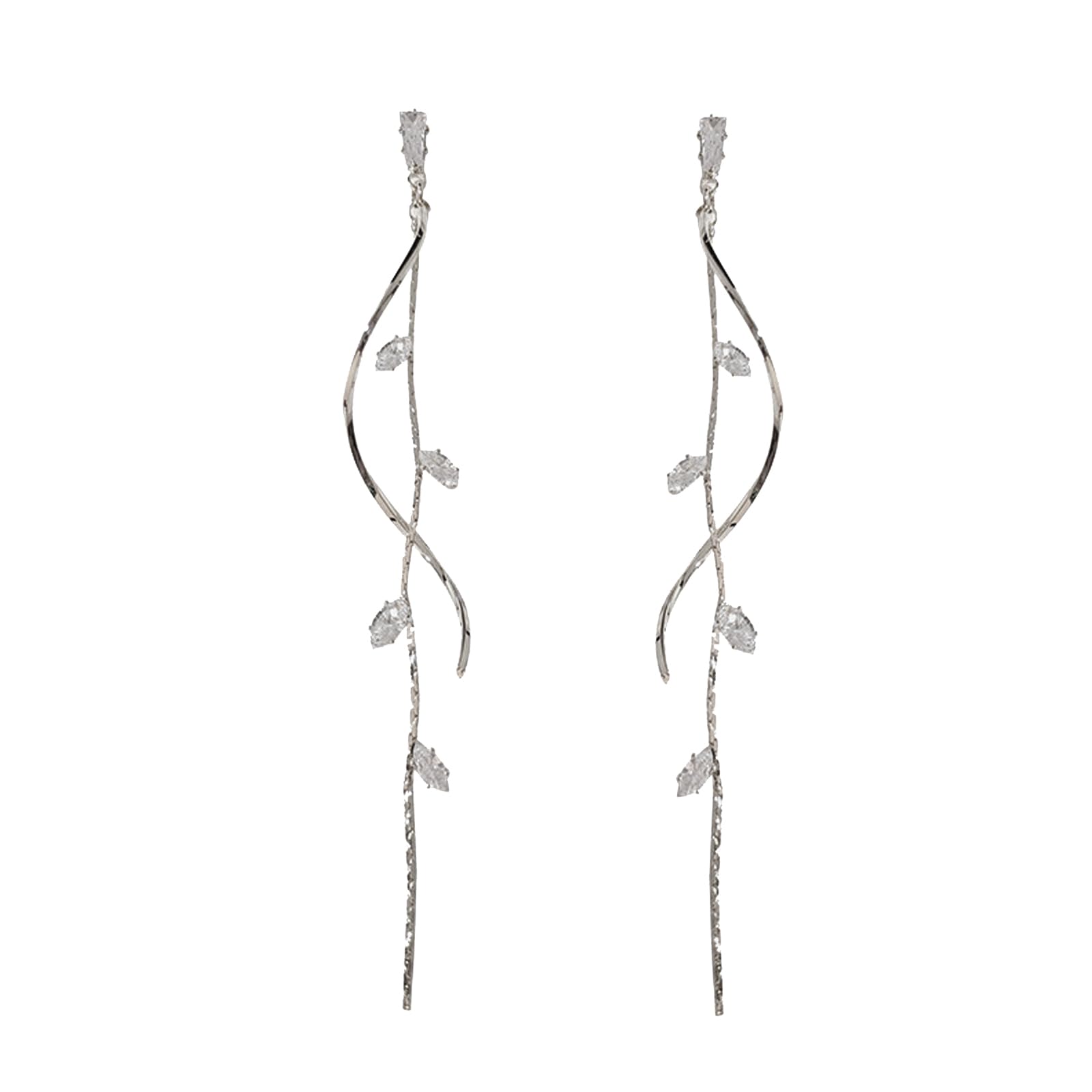 Sparkling Zirconia Crystal Drop Earrings for Women - Elegant Rhinestone Dangle Earrings for Prom, Party & Special Occasions | Perfect Jewelry Gift for Her | Everyday & Evening Wear