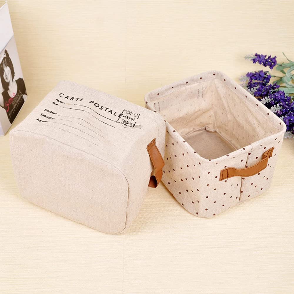 2 Pack Cotton Fabric Bread Baskets - Foldable Kitchen Storage Bins for Bread, Fruits & Vegetables | Perfect for Home, Bakery, or Restaurant Use (JY-001)