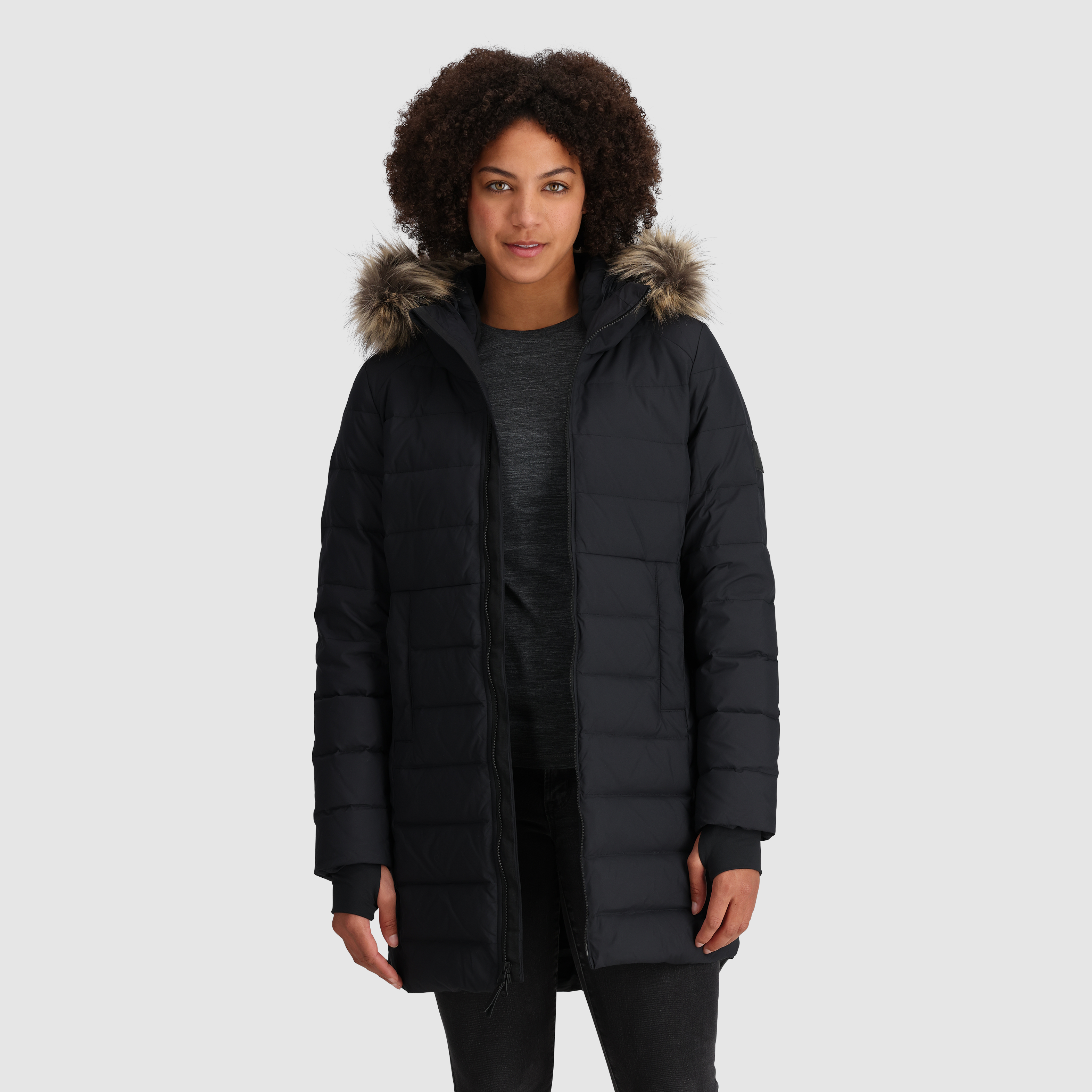 Women's Cozy Lux Down Parka - Warm Winter Jacket for Cold Weather, Waterproof & Windproof, Fashionable Outerwear for Outdoor Activities & Daily Wear