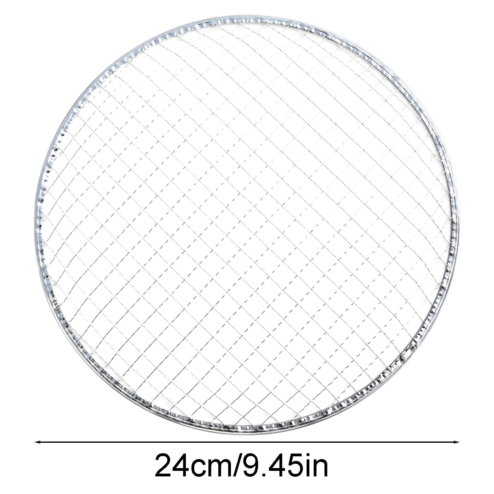 5Pcs Disposable Grill Mats - 9.45 Inch Round Non-Stick BBQ Cooking Racks for Outdoor Grilling, Camping & Flower Arrangement | Reusable Wire Grate for Easy Cleanup & Perfect Grilling Experience