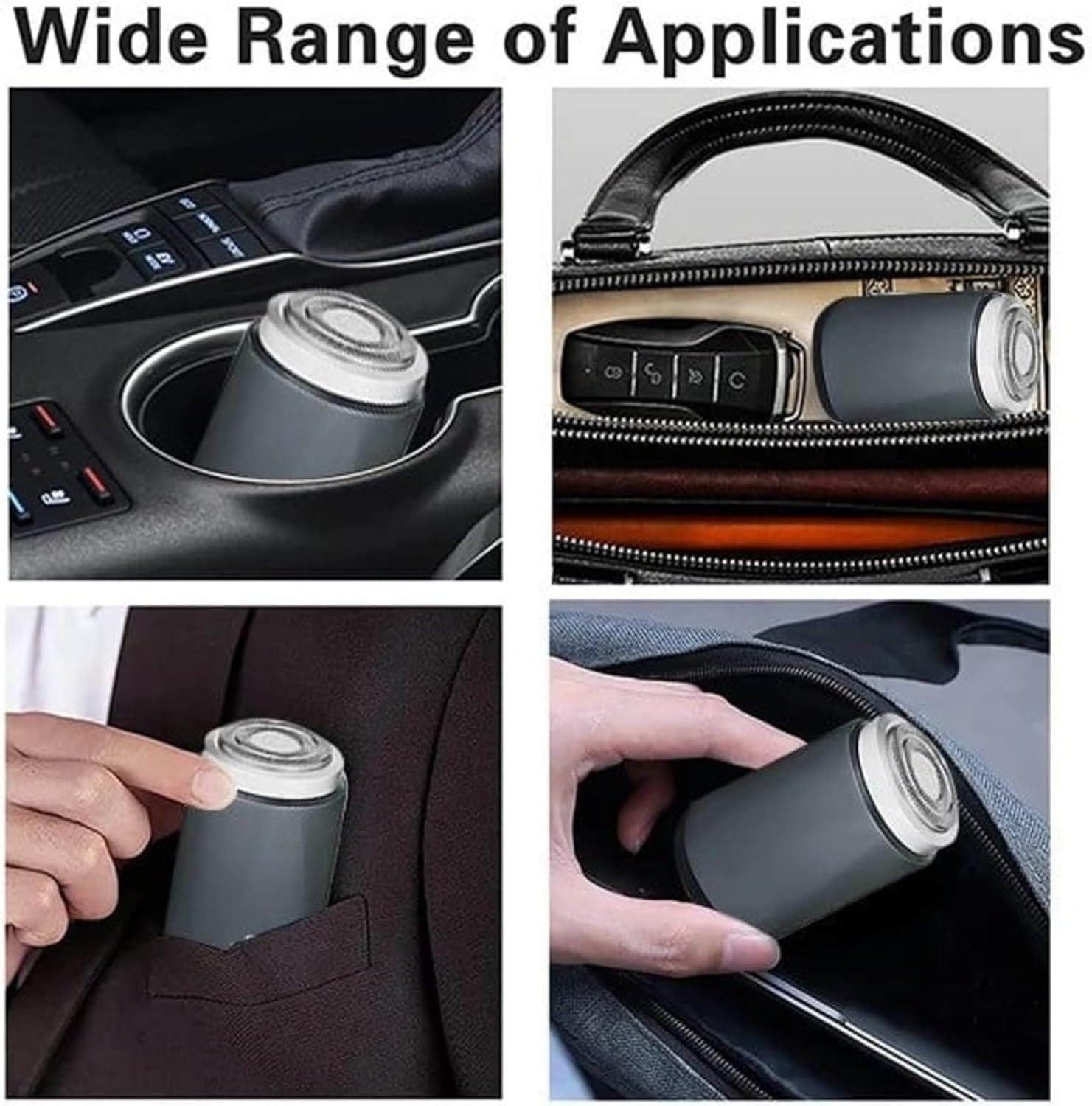 Premium Unisex Mini Portable Electric Shaver - Cordless Rechargeable Travel Shaver for Men & Women - Compact Pocket-Sized Design with USB Charging (2 Pack) - Perfect for Travel, Gym, Office & On-The-Go Grooming