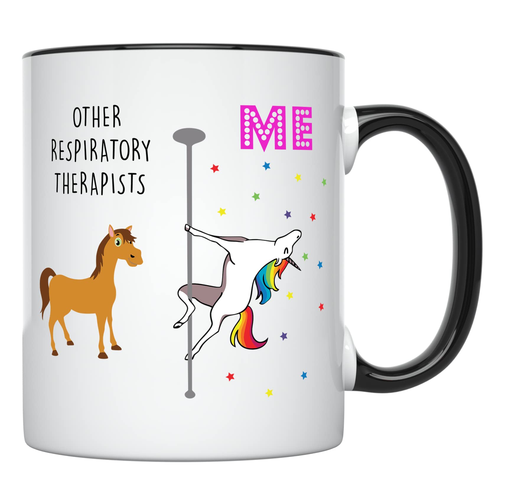 11oz Unicorn Respiratory Therapist Mug - Perfect Graduation Gift for Women - Black Handle - Ideal for Coffee, Tea & Office Use