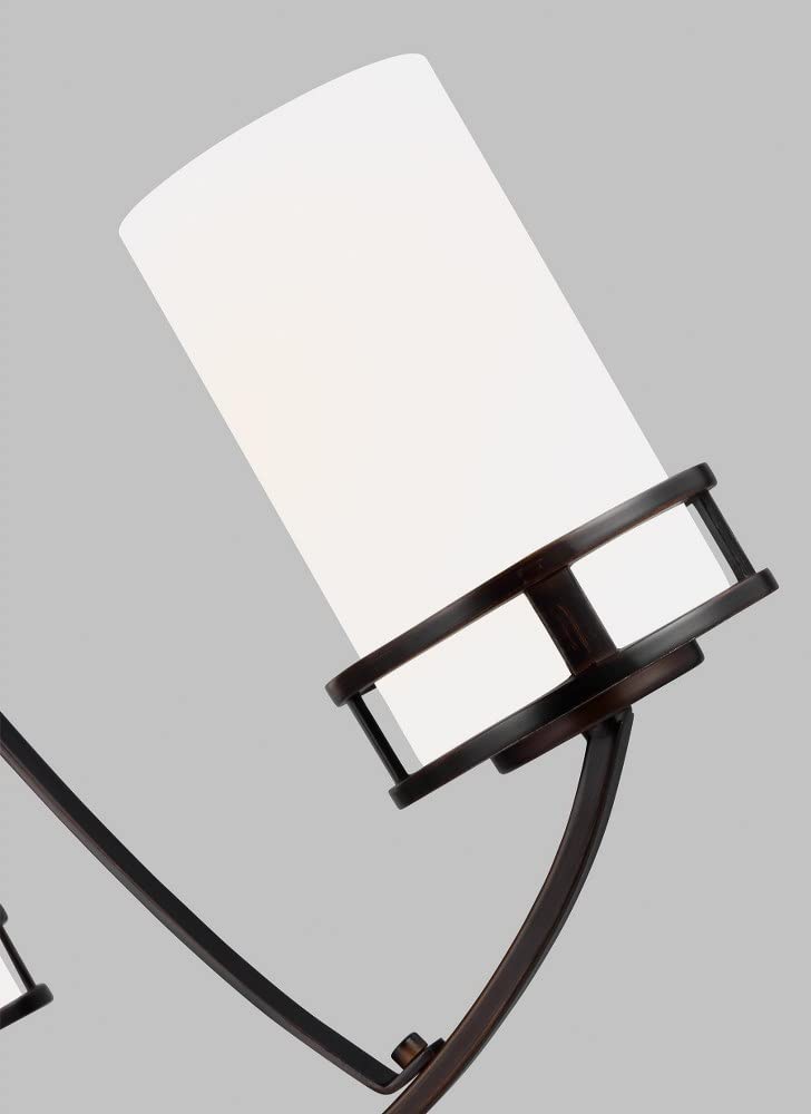 Generation Lighting 3-Light Robie Chandelier in Midnight Black (3121603-112) - Modern Ceiling Light Fixture for Dining Room & Living Room Decor | Compatible with A19 Standard & LED Bulbs | Perfect for Home Lighting & Interior Design