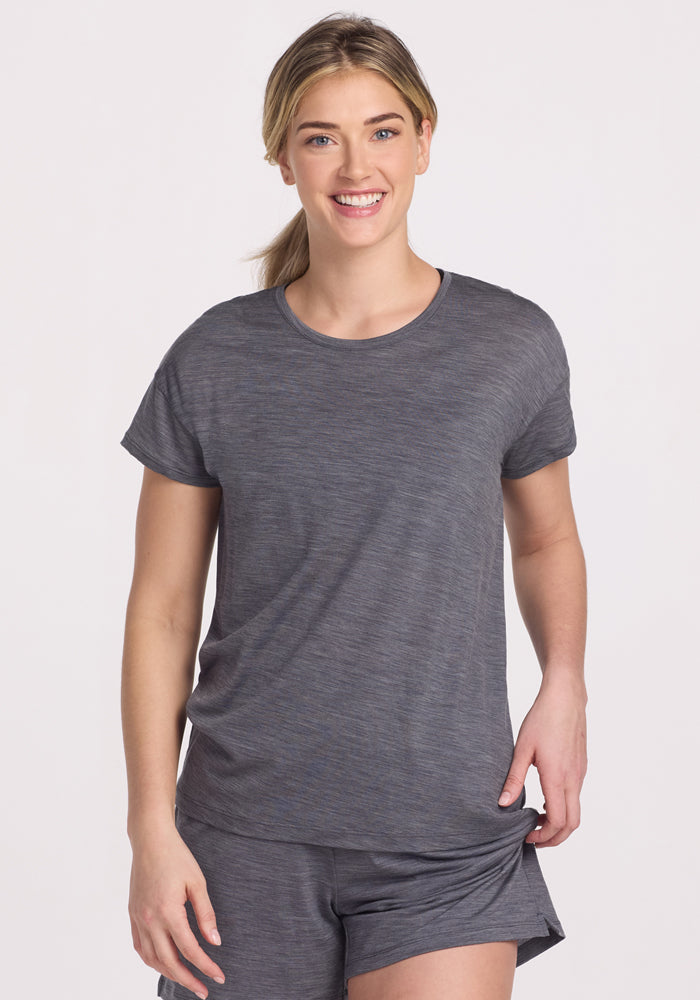 Billie Lounge Tee - Soft & Comfortable Women's Relaxed Fit T-Shirt for Casual Wear, Sleep & Home