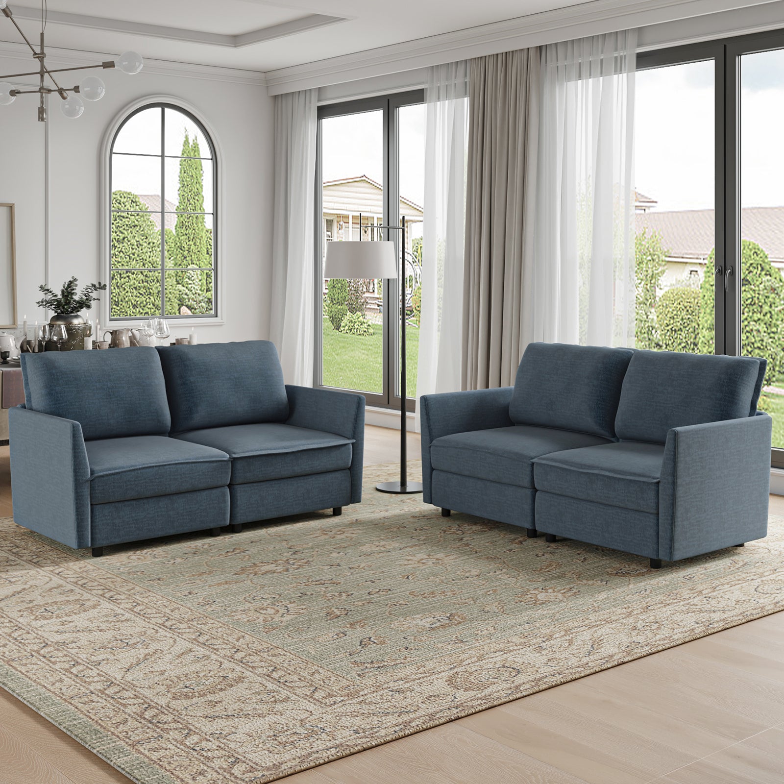 Harmetrix Oversized Soft Sectional Couch with Storage | Modern L-Shaped Sofa Bed with Hidden Compartment | Perfect for Living Room, Family Room & Small Spaces