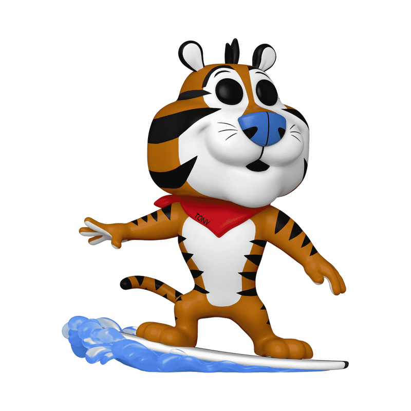 KELLOGG'S POP! Tony the Tiger Surfing Funko Pop Vinyl Figure #191 - Slightly Damaged Collectible for Kellogg's Fans & Pop Culture Enthusiasts - Perfect for Display, Gifts, and Cereal Lovers Collections