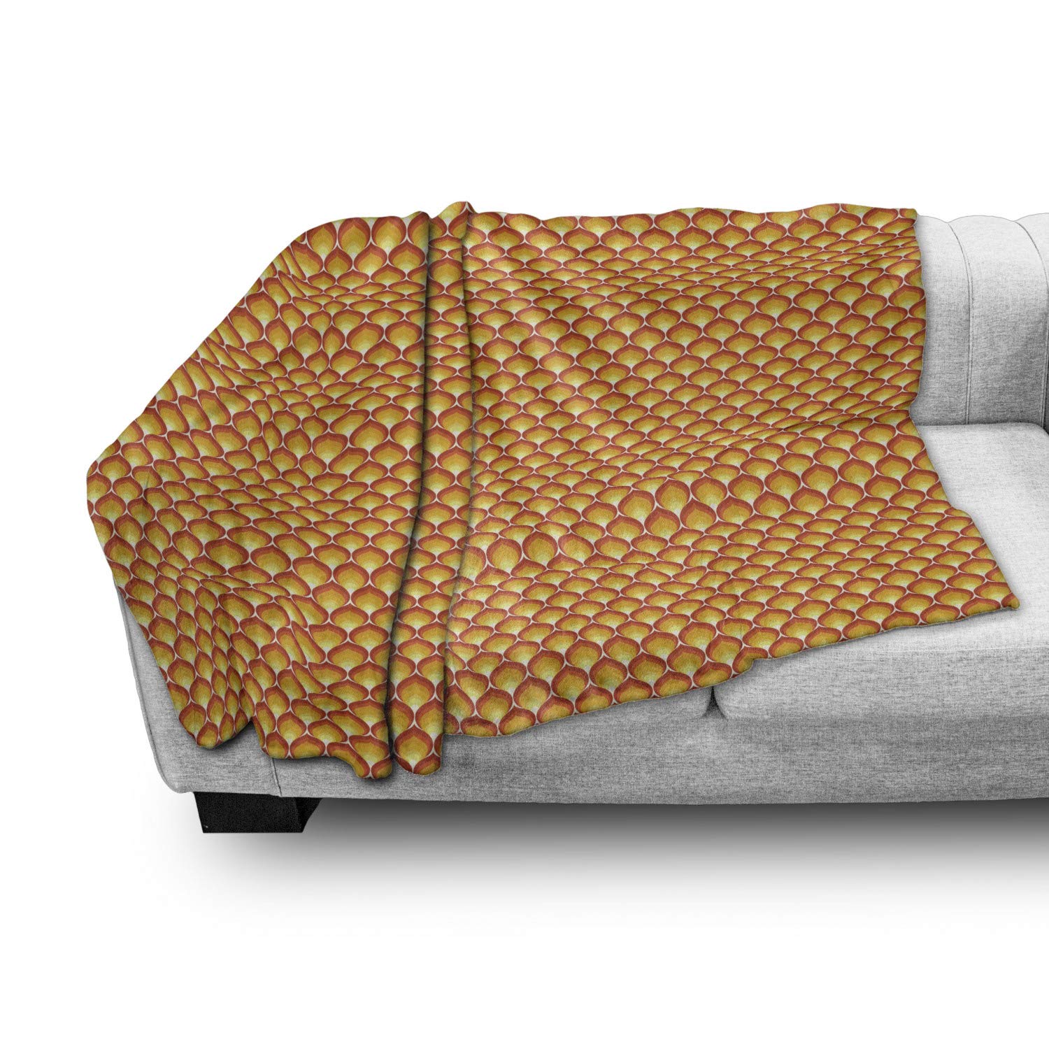 Ambesonne Abstract Flannel Fleece Throw Blanket - 60